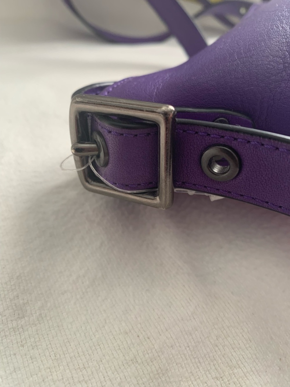 Vintage 2014 Coach Bleaker Sport Mini Duffle Purple Cross Body Bag - Picture 7 of 16